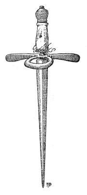 Fig. 1&mdash;Sir William
Walworth's Dagger,
Fishmongers' Hall, mccclxxxi.