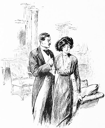 “He had taken her small, white hand in his, and for a
moment he stood mute before her, overcome with gratitude.” (Chapter
XVIII.)