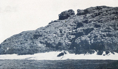 WHERE THE DEEP-BLUE SWELL BOOMS AGAINST THE LAVA WALL OF
CLEMENTE ISLAND