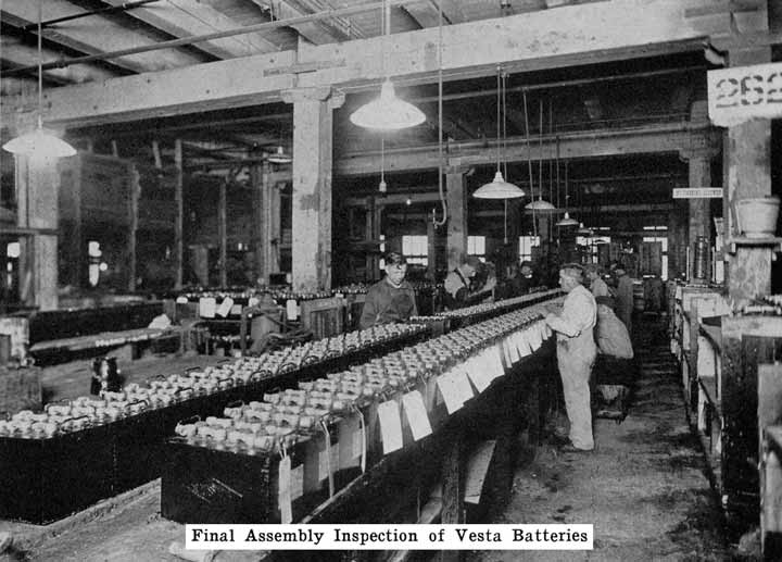 Photo: Final assembly inspection of Vesta
batteries