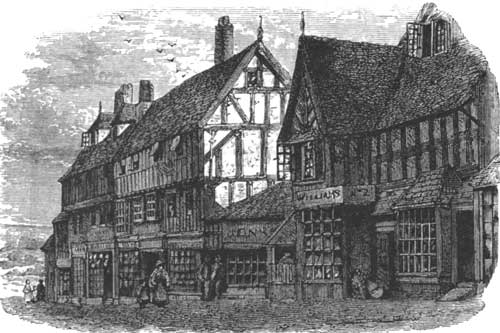 HEAD-QUARTERS OF HENRY VII. ON HIS WAY TO BOSWORTH FIELD,
SHREWSBURY.