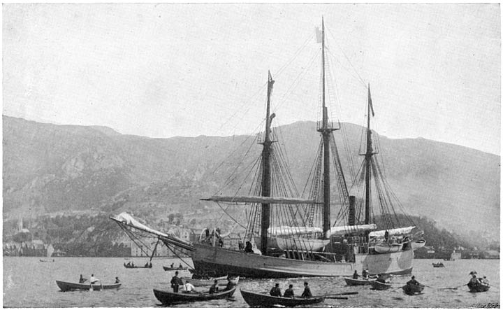The &ldquo;Fram&rdquo; leaving Bergen