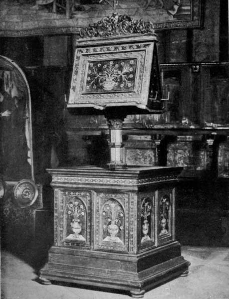 Plate 19.&mdash;Lectern in Pinacoteca, Lucca.
