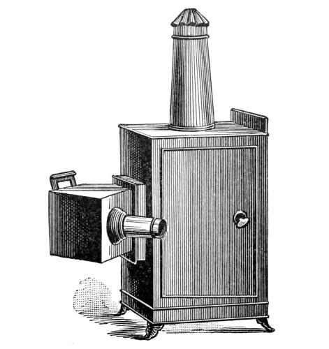 McALLISTER MAGIC LANTERN, No. 653, WITH WONDER CAMERA
ATTACHMENT.

From the Annual Encyclopedia. Copyrighted, 1891, by D. Appleton & Co.