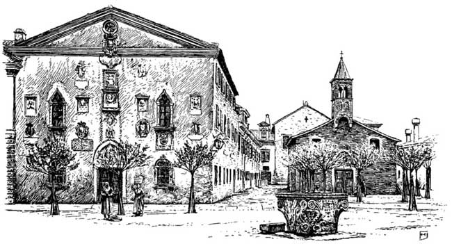 THE "FONTICO" AND S. GIACOMO, CAPODISTRIA

