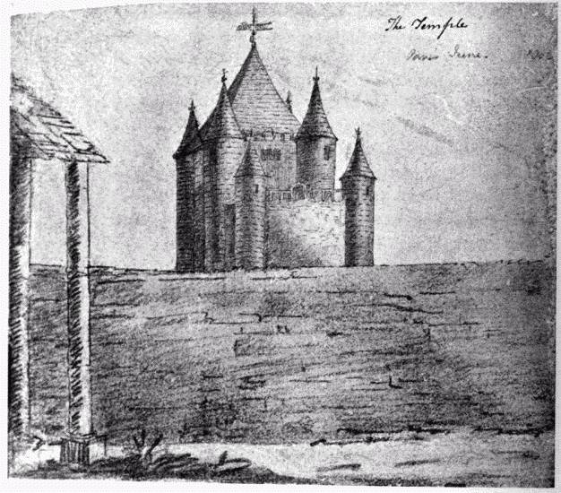 THE PRISON OF THE TEMPLE, PARIS, JUNE, 1802.
To face p. 31.