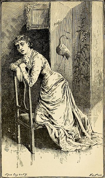 "He paused, sick and horror-stricken. Her face had risen upon him from the back of the chair, and was staring at him like that of a Medusa."&mdash;(Page 252.)