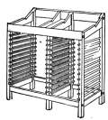 Fig. 21. Double Stand for tier of full size cases and
tier of two-third cases.