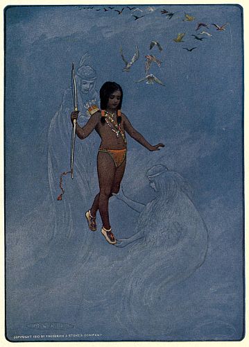 HE WAS HELD BY UNSEEN HANDS, BUT SINKING&mdash;Page 221