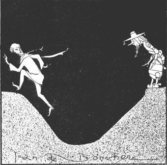 "I was caught stepping right over their silly old dry
canal with one stride"