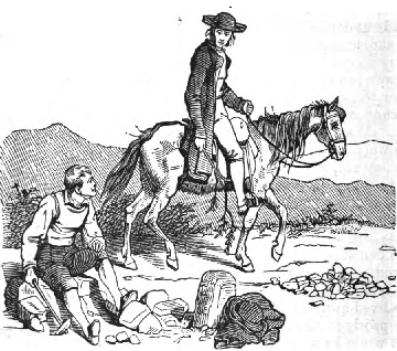He would pass his brother breaking stones on
the road.