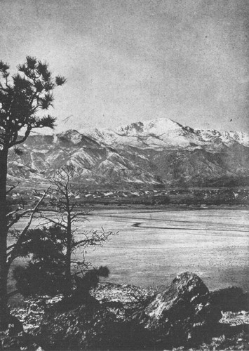 The level valley is filled up with fine rock flour washed
from the sides of the neighboring mountains
