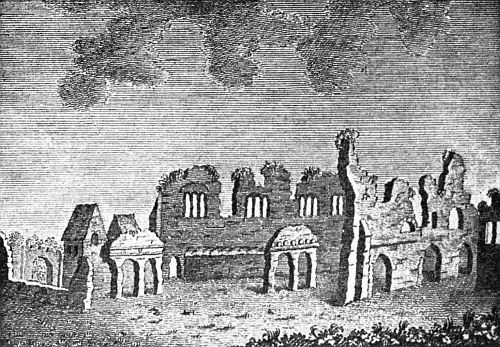 View taken by Buck in 1730
RUINS OF GRACE-DIEU
