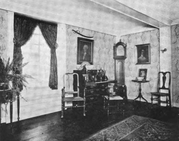 Plate VII.&mdash;Dining Room, House of the Seven Gables; Parlor, House of the
Seven Gables.
