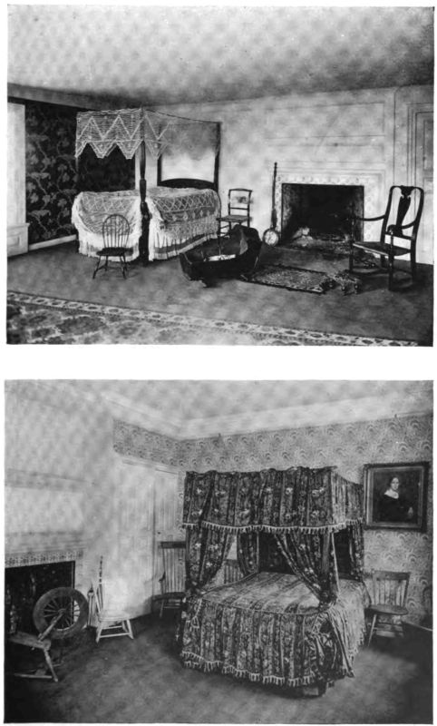 Plate XXX.&mdash;Chamber, Lee Mansion; Four-poster, Lee Mansion.