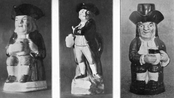 Plate LVI.&mdash;The Shepherd Toby, one of the rarest Tobies; English Toby. Very old; Very old Toby, showing Cocked Hat.
