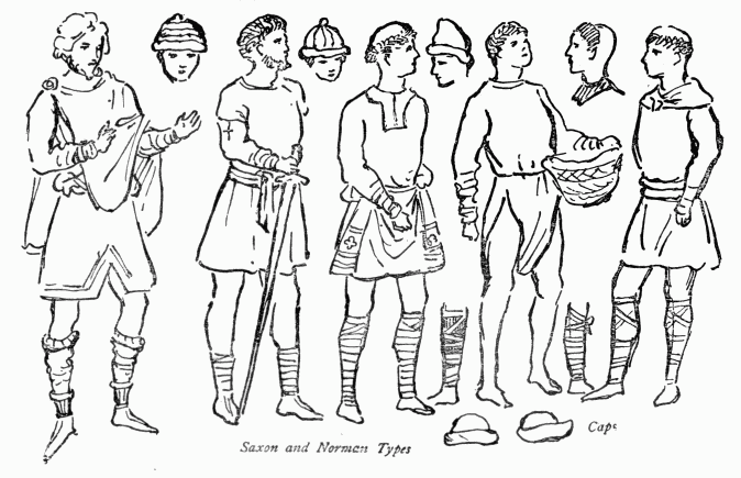 Caps&mdash;Saxon and Norman Types