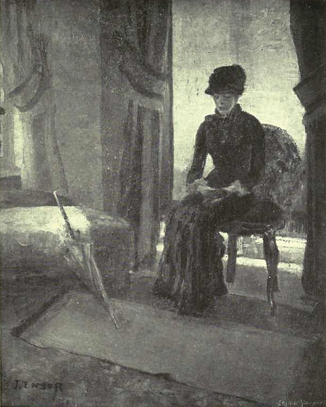 La Dame sombre&mdash;1881. (Collection Edgar Picard)