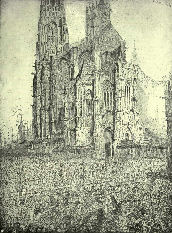 La Cath&eacute;drale&mdash;1886. Gravure &agrave; l'eau-forte.