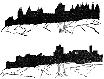 The Old Cit� de Carcassonne before and after the Restoration