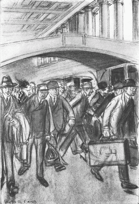 New York&mdash;Everyone is in a hurry. Everyone is dodging everyone
else. Everyone is trying to keep his knees from being knocked by swift-passing
suitcases