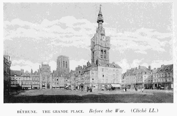 B�THUNE. THE GRANDE PLACE. Before the War. (Clich� LL.)