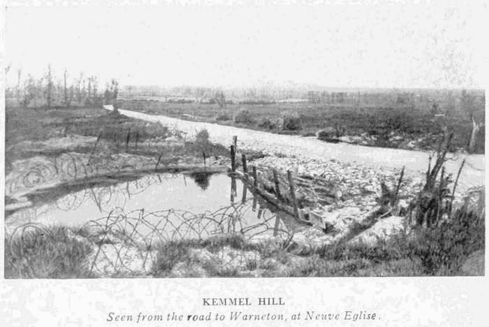 KEMMEL HILL
Seen from the road to Warneton, at Neuve Eglise.