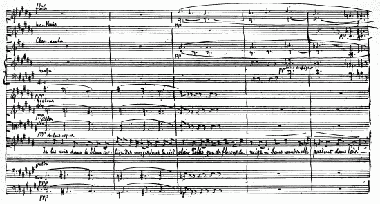 FACSIMILE OF AUTOGRAPH SCORE OF "LE R�VE"

Act I.