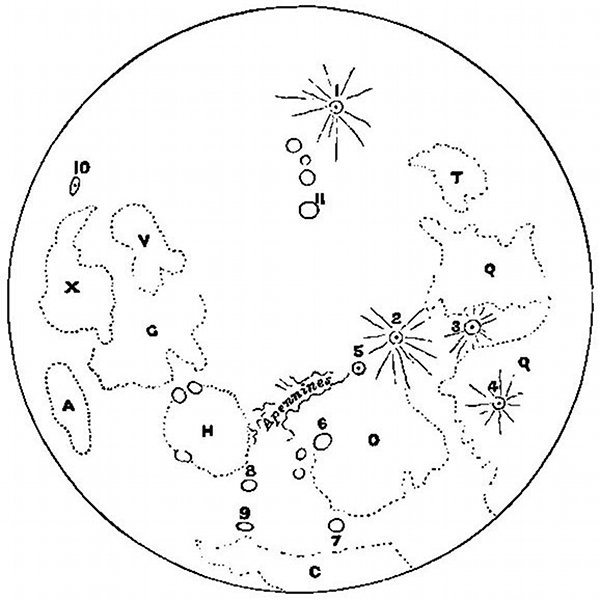 Fig. 3.
Chart of the moon.