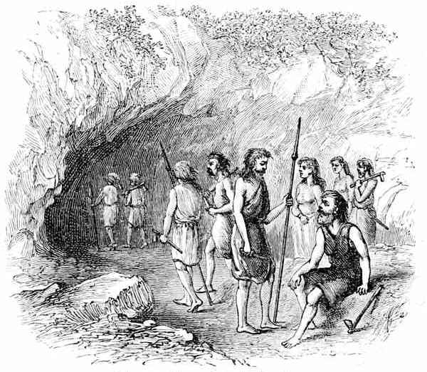 Fig. 83.

Britons taking refuge in the Cave.