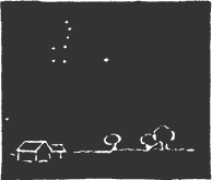 At the left of the pole
star in Summer.
