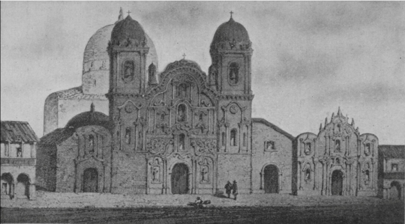 CHURCH OF THE JESUITS IN CUZCO, ON THE SITE OF THE PALACE OF HUAYNA CAPAC.