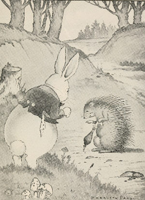 "I'd be willing to try it if it was of any use. But it
isn't," said Prickly Porky.