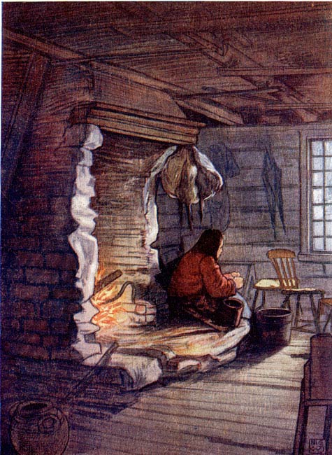 MAKING THE DINNER&mdash;A COTTAGE INTERIOR AT S�LBO