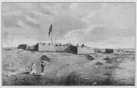 A NORTH-WEST VIEW OF PRINCE OF WALES'S FORT IN HUDSON'S BAY, NORTH AMERICA
By Samuel Hearne, 1777