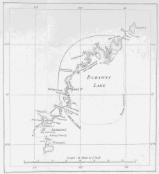 MAP OF DUBAWNT LAKE AND PART OF DUBAWNT RIVER
By J. B. and J. W. Tyrrell, 1893