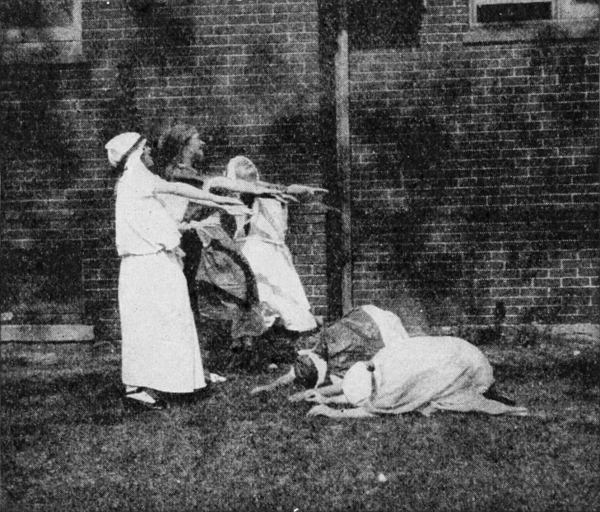 Fig. 7.&mdash;The three guests bless Abraham and Sarah