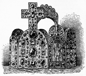 Couronne dite de Charlemagne, conserv�e au tr�sor
imp�rial de Vienne.