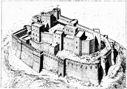 Essai de restitution du Krak, d'apr�s M. Rey.