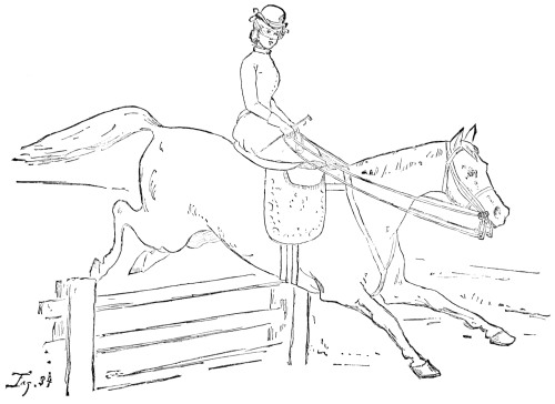Fig. 34.&mdash;The Standing Leap&mdash;Descending.