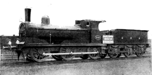 THE GREAT EASTERN RAILWAY BEAT THE WORLD'S RECORD BY
PUTTING THIS ENGINE AND TENDER TOGETHER IN 9 HOURS 47 MINUTES.