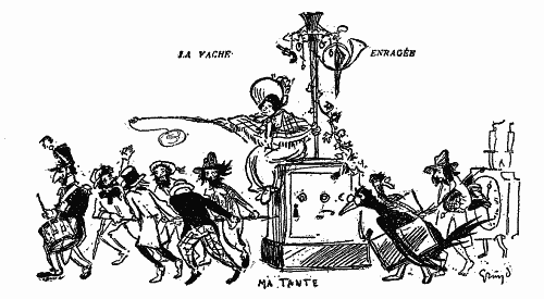 GR�N'S DESIGN FOR FLOAT IN CAVALCADE OF LA VACHE ENRAG�E