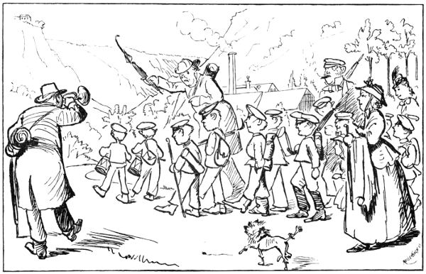 "A School on the March"&mdash;Harz Mountains, 1872.