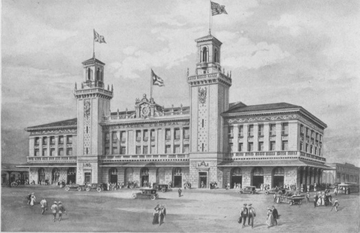 GRAND CENTRAL RAILWAY STATION, HAVANA

The city of Havana is not only the chief port but also the chief
railroad centre of Cuba, from which radiate trunk lines running east,
west and south, to all parts of the island, besides, of course, numerous
short suburban lines. Since the establishment of the Cuban Republic, by
mutually advantageous arrangement between the Government and the
companies, a general terminal for all these roads has been provided in a
handsome and commodious building conveniently placed adjacent to the
water front.