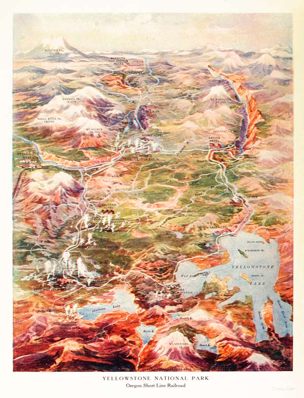 YELLOWSTONE
NATIONAL PARK Oregon Short Line Railroad