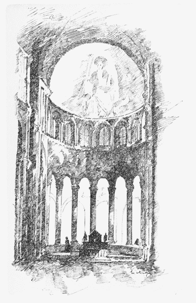The XI-century Sanctuary of Cluny as It Was until the
Revolution