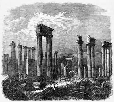 Fig. 171.&mdash;Temple Ruin at Aphrodisias.