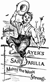 AYER’S
SARSAPARILLA
Makes the Weak
Strong.