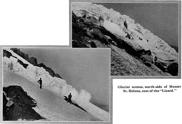 Glacier scenes, north side of Mount
 St. Helens, east of the "Lizard."