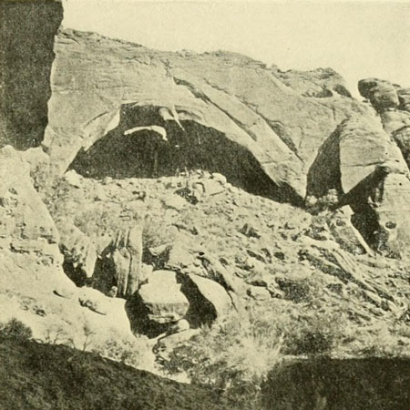 The Beginning of a
Natural Arch.